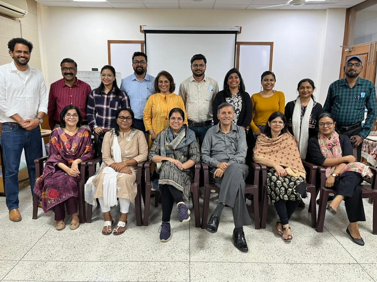 Rashmi facilitating reflective workshops and learning spaces